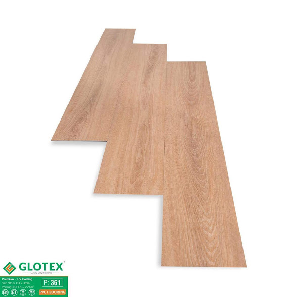 Sàn nhựa vân gỗ Bình Dương GLOTEX P361 tại Bến Cát, Bình Dương