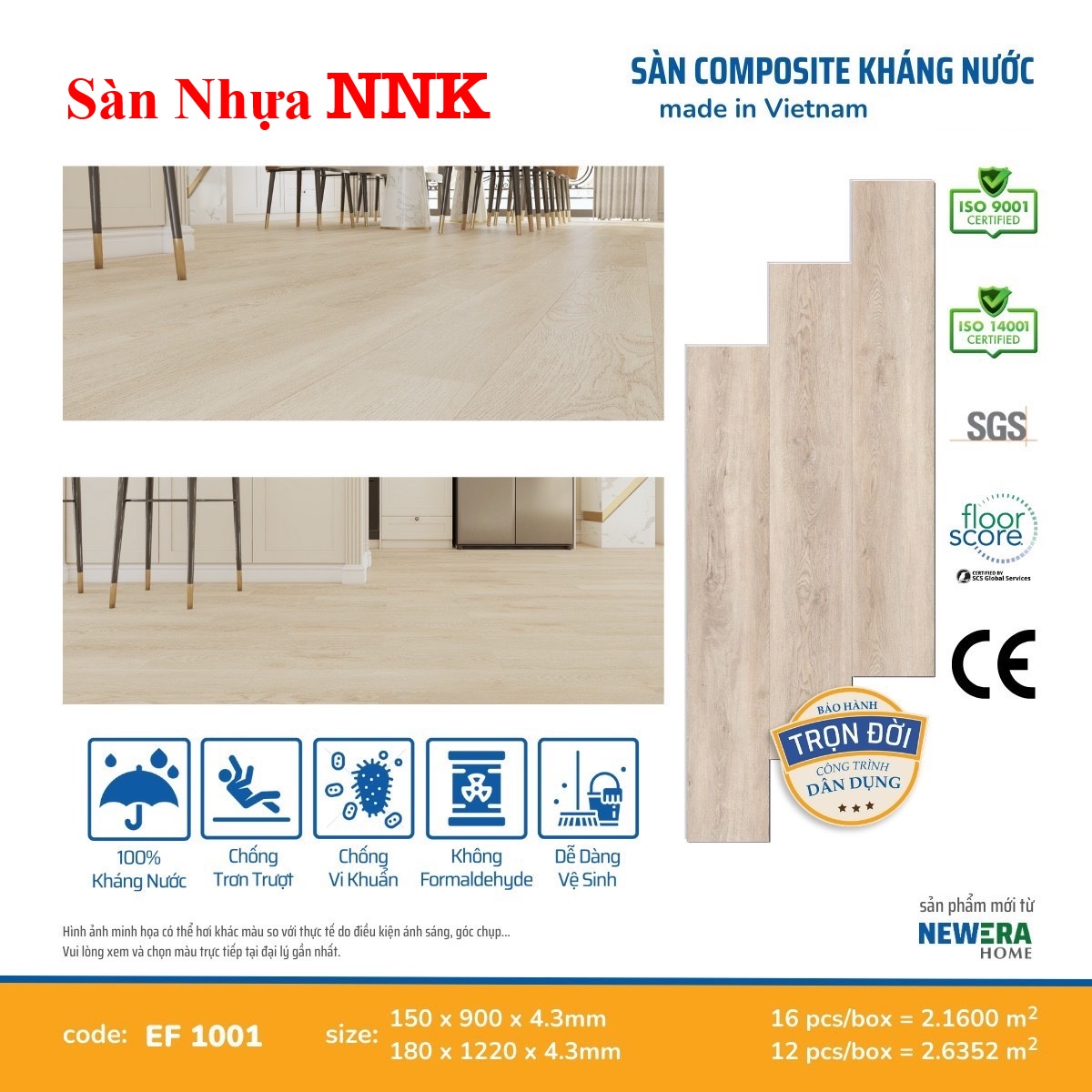 Sàn Nhựa Giá Rẻ NNK 1101 Tại Bình Dương