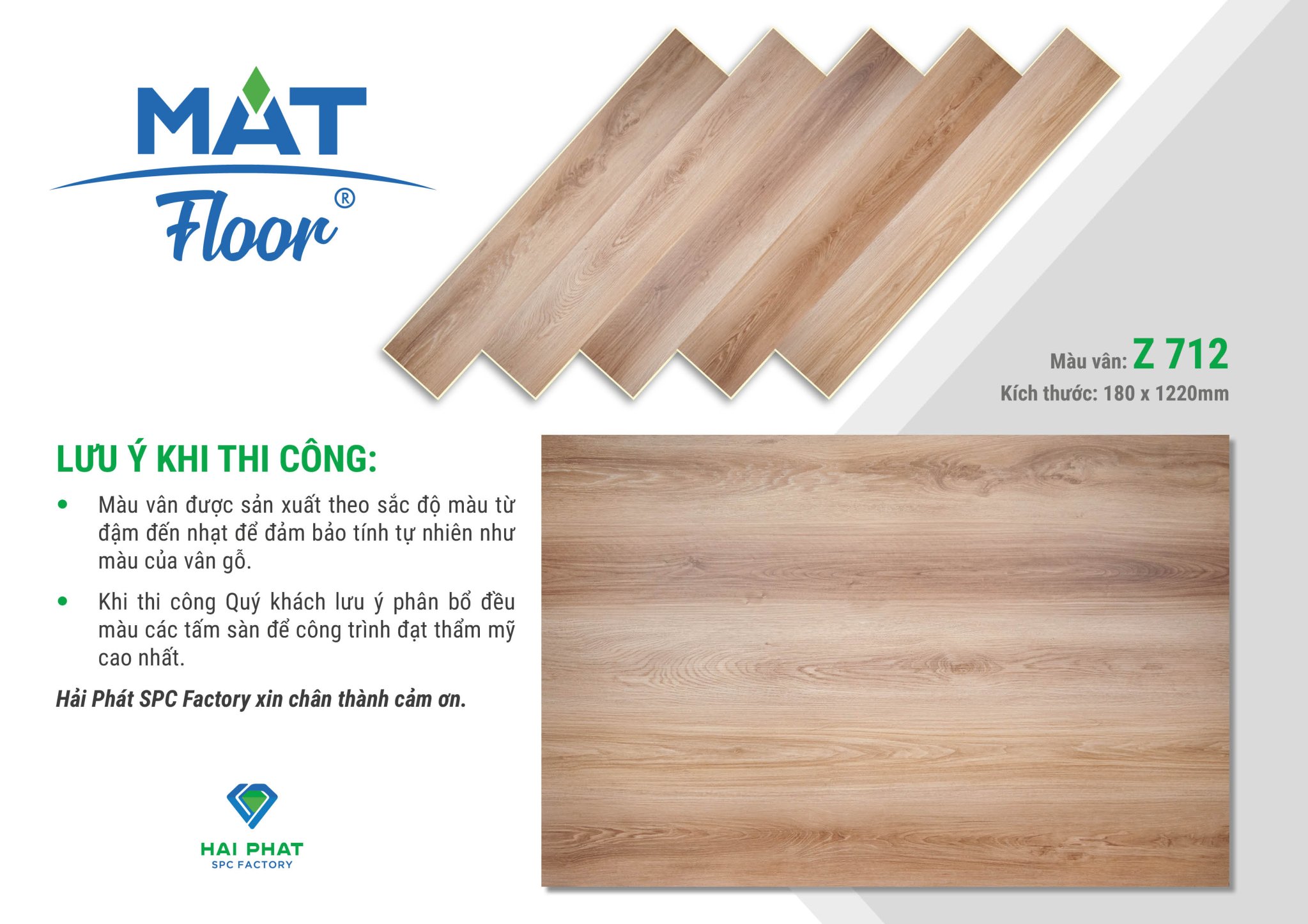 Sàn nhựa giả gỗ Bình Dương Mat Floor z712