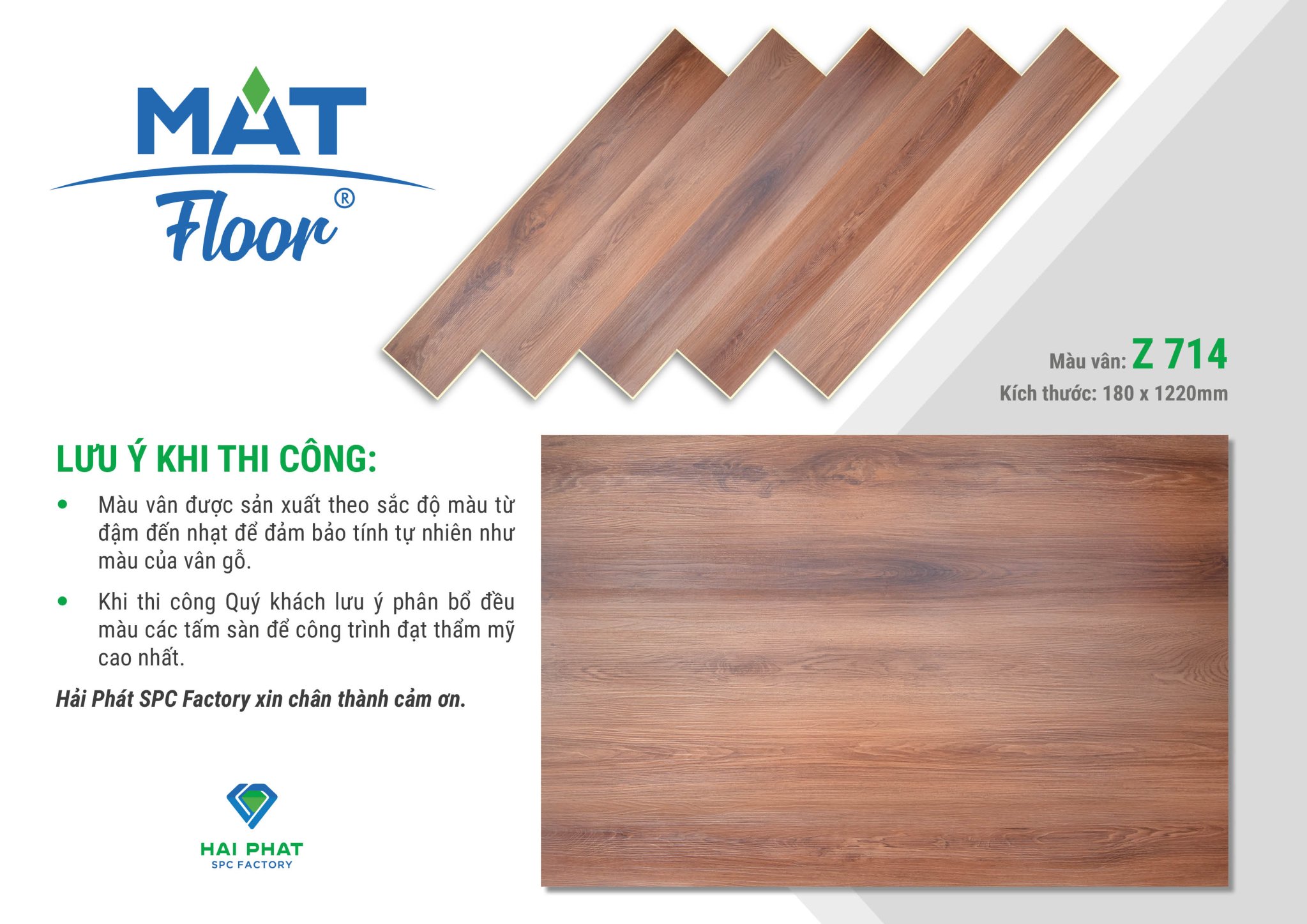 Sàn nhựa giả gỗ Bình Dương Mat Floor z714